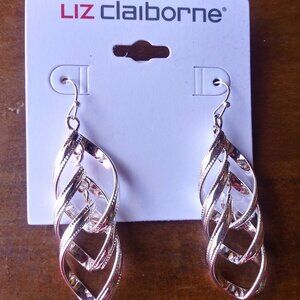 Liz Claiborne Silver Dangling Earrings